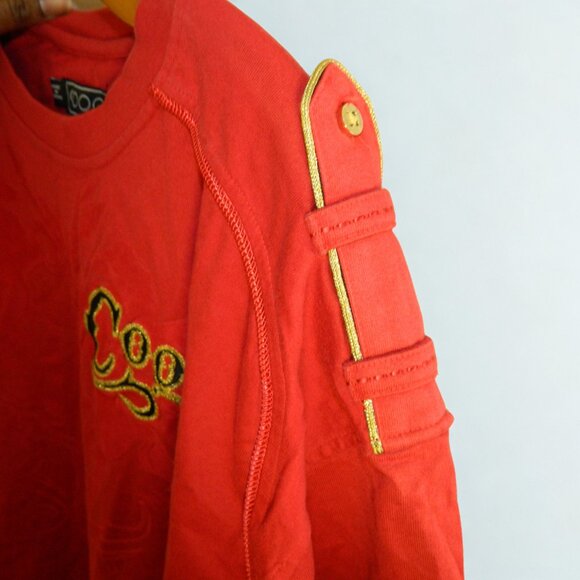 COOGI Short Sleeve Red Cotton T-shirt Embroidery & Felt Detailing Size 3XL - Picture 6 of 16
